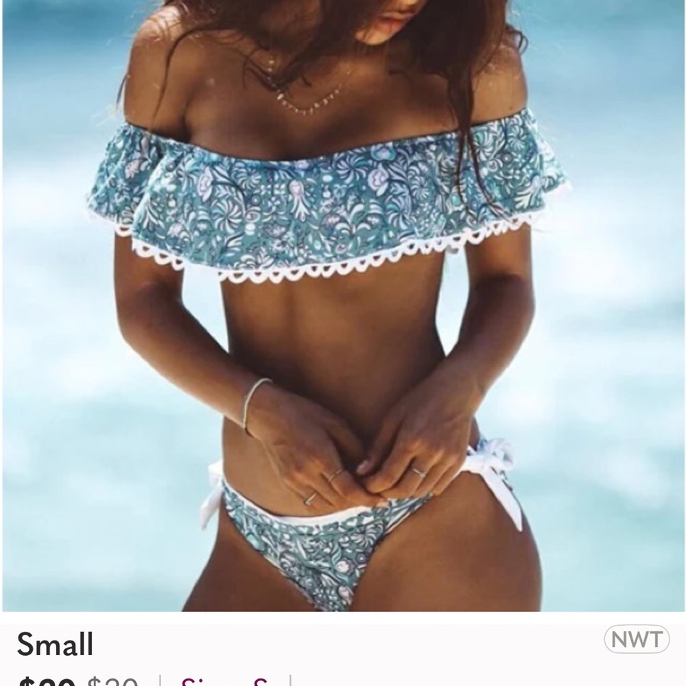Floral Off-Shoulder Bikini Set
